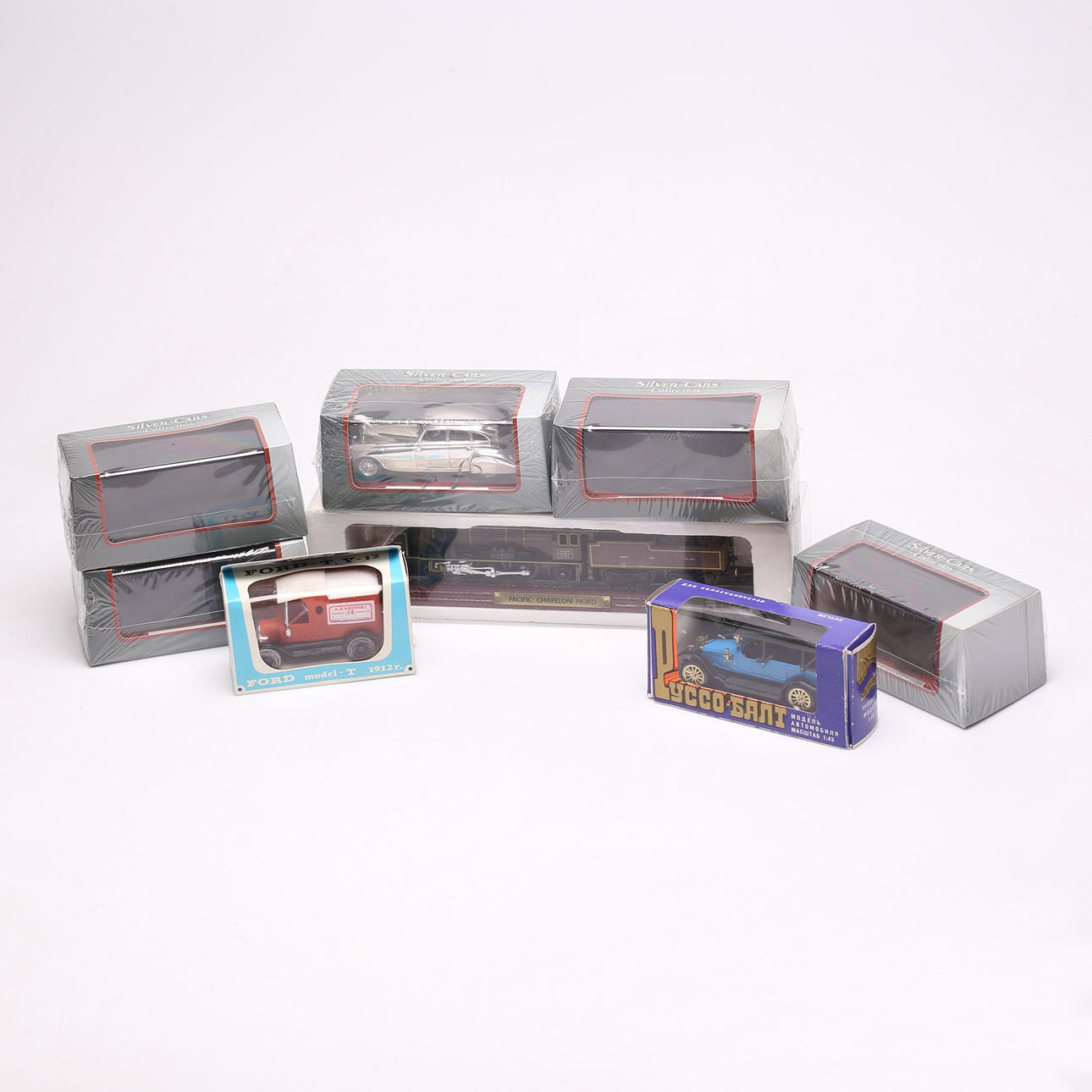 MODEL CARS and TRAINS, 8 pieces, including Atlas Editions. Toys - Other ...