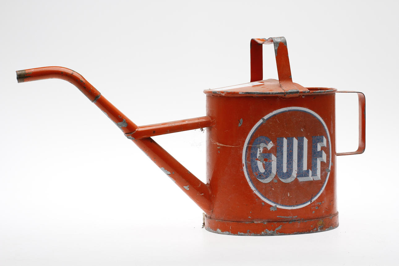 VATTENKANNA, för bensinmack, GULF.