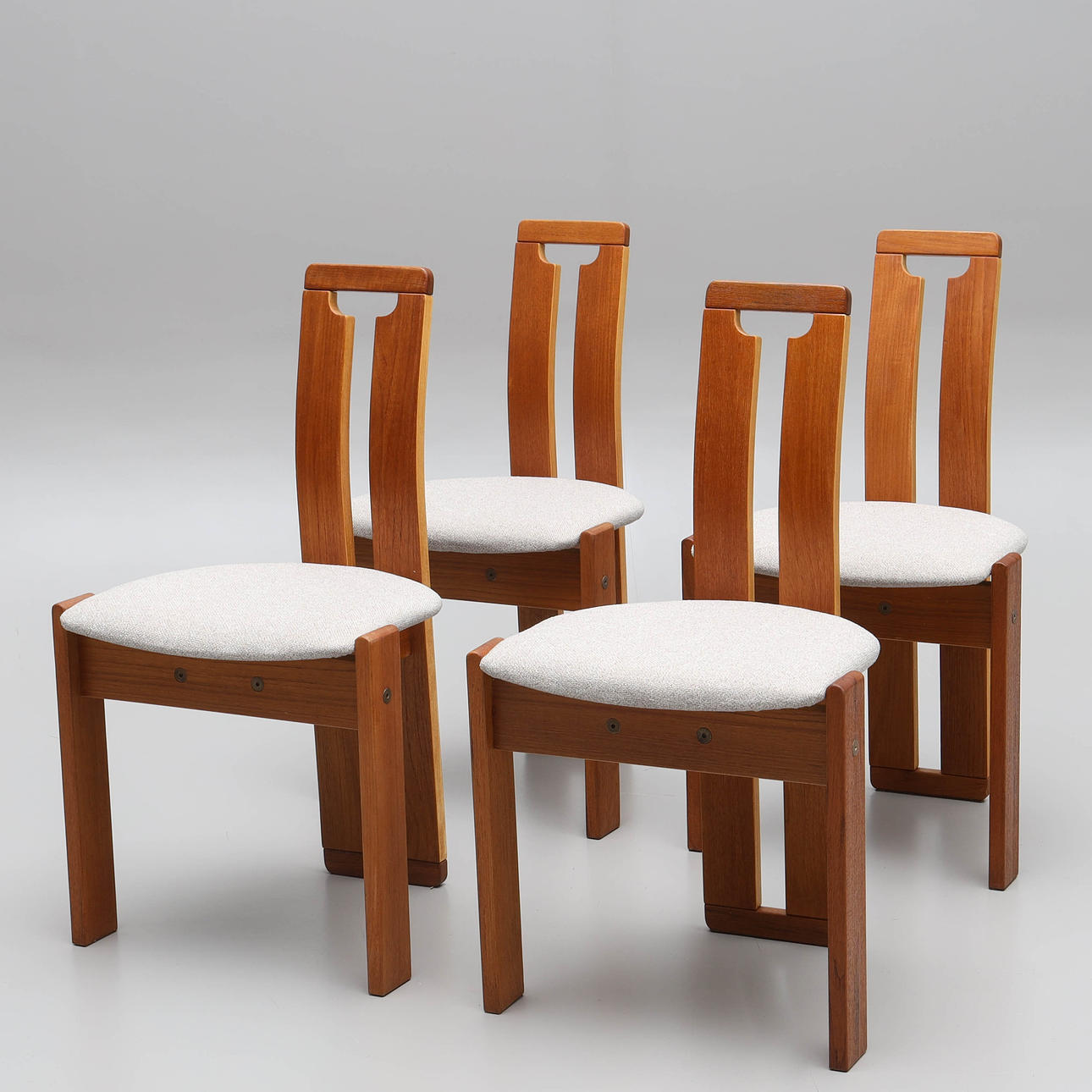 TORSTEIN NILSEN. Stolar, 4 st, teak, 