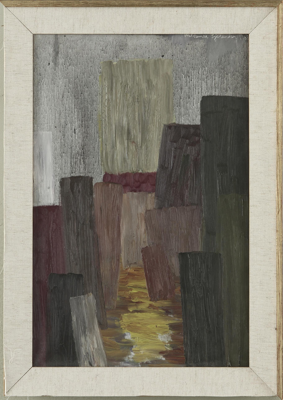 WALDEMAR SJÖLANDER. Olja på duk, signerad 1967.