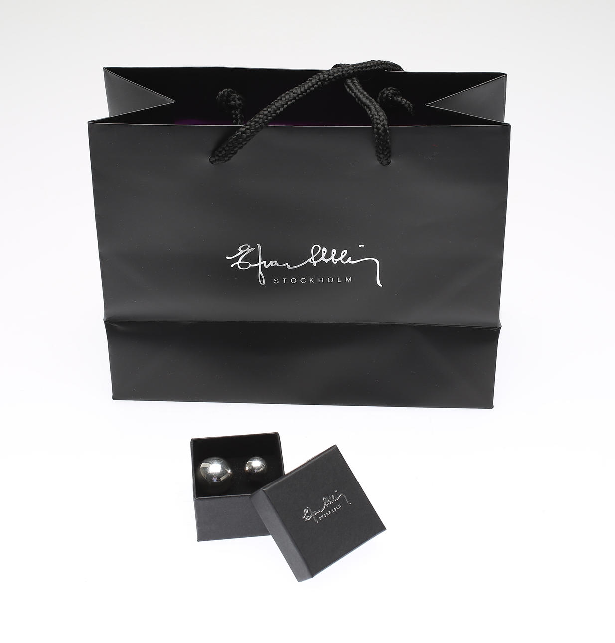 RING, silver, "Balls" Efva Attling.