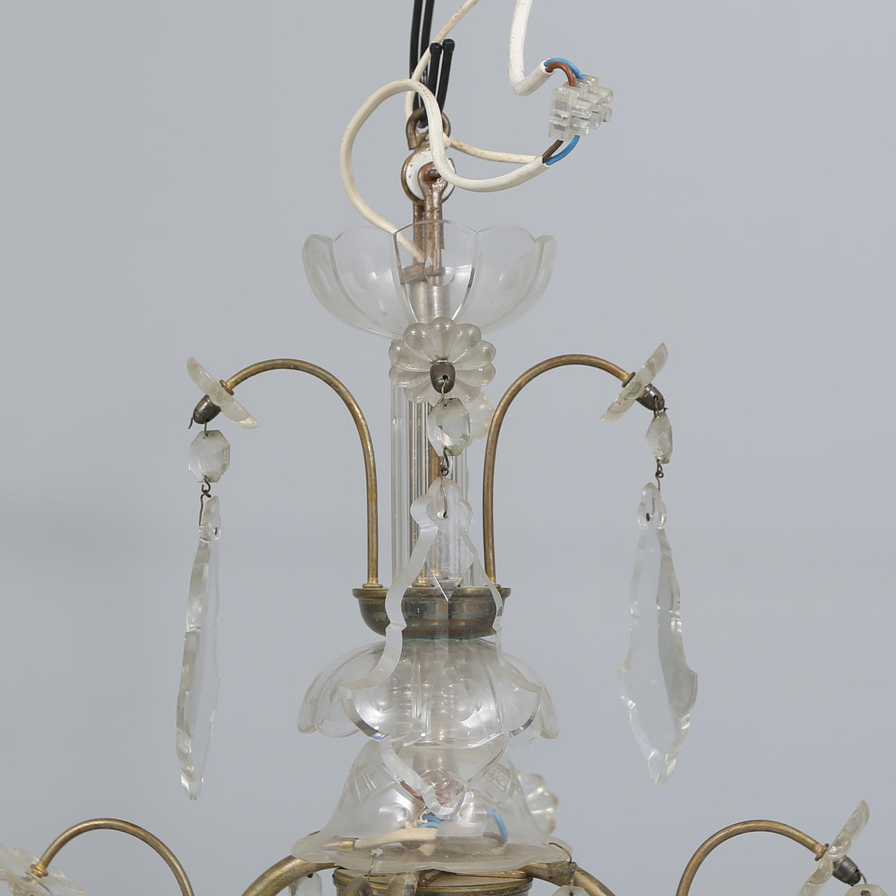 A rococo style chandelier, first half of the 20th century. Lighting ...