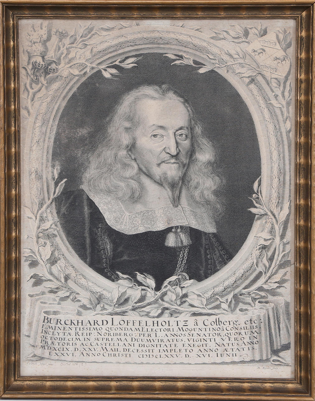 GRAFISKT BLAD, kopparstick, Burckhard Löffelholtz, 1600-tal.