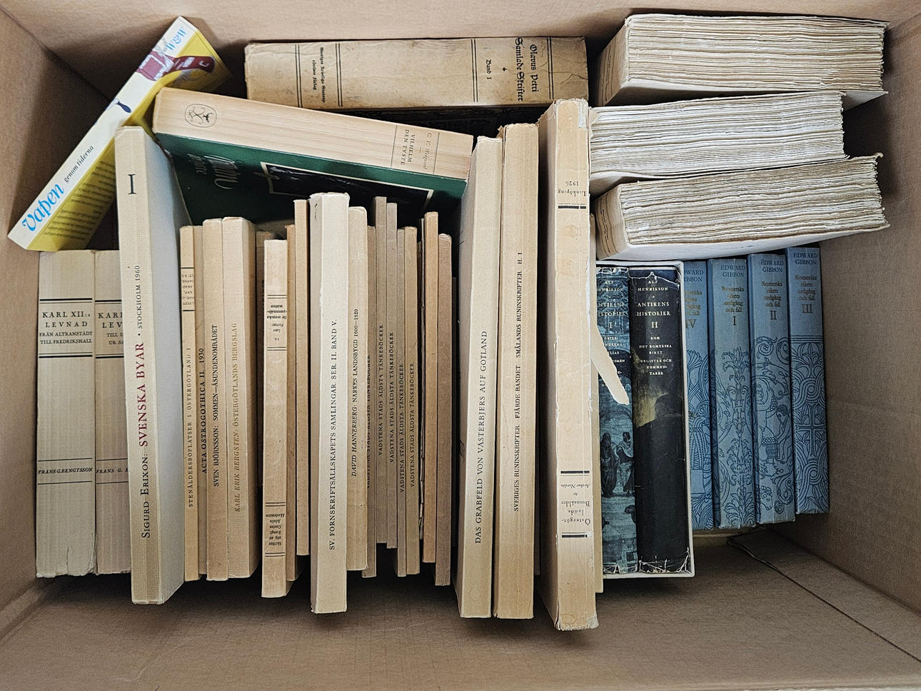 BOOKS, history, including Östergötland.