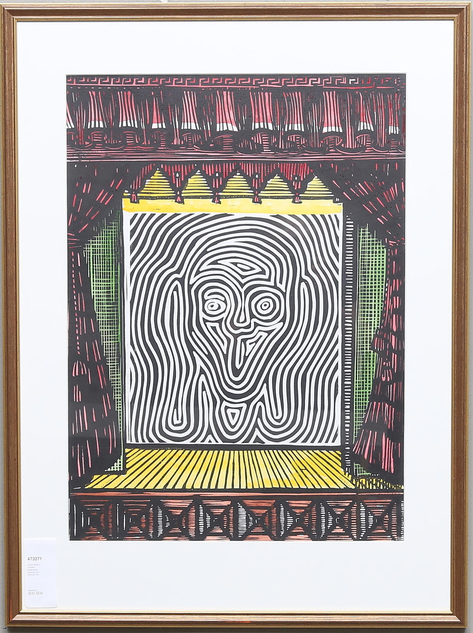 JORDI ARKÖ, "Skriket", färglitografi, signerad och daterad -02.