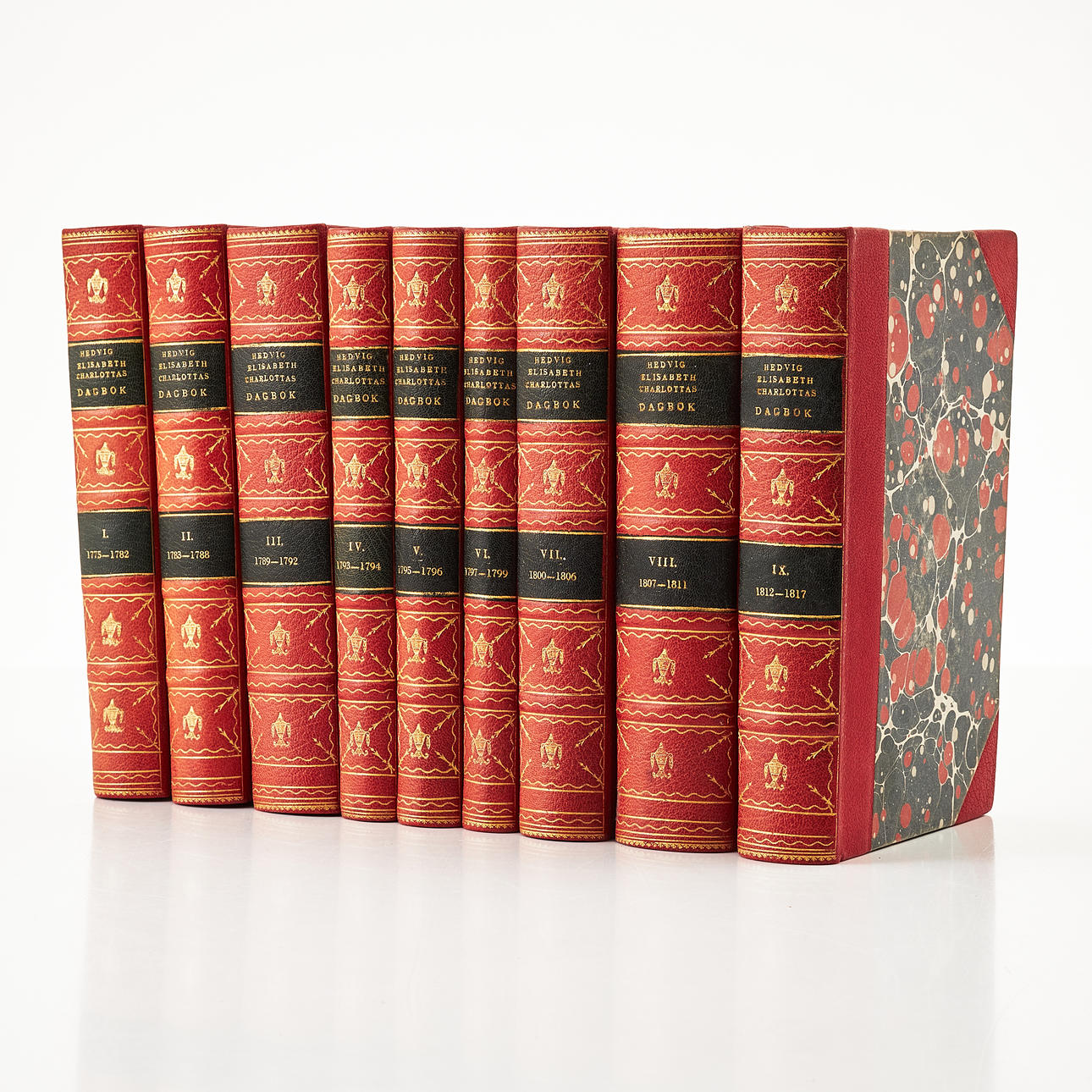 HEDVIG ELISABETH CHARLOTTA, DAGBOK, 9 VOL.