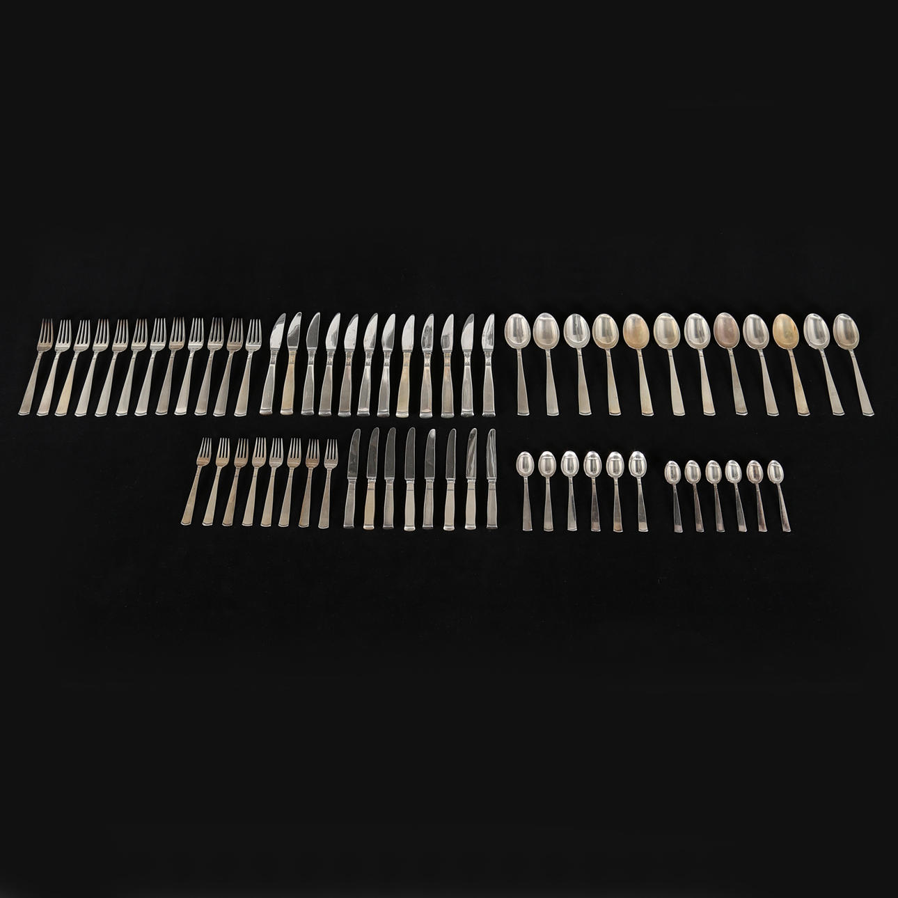 BESTICKSUPPSÄTTING, 63 st, Rosenholm, silver.