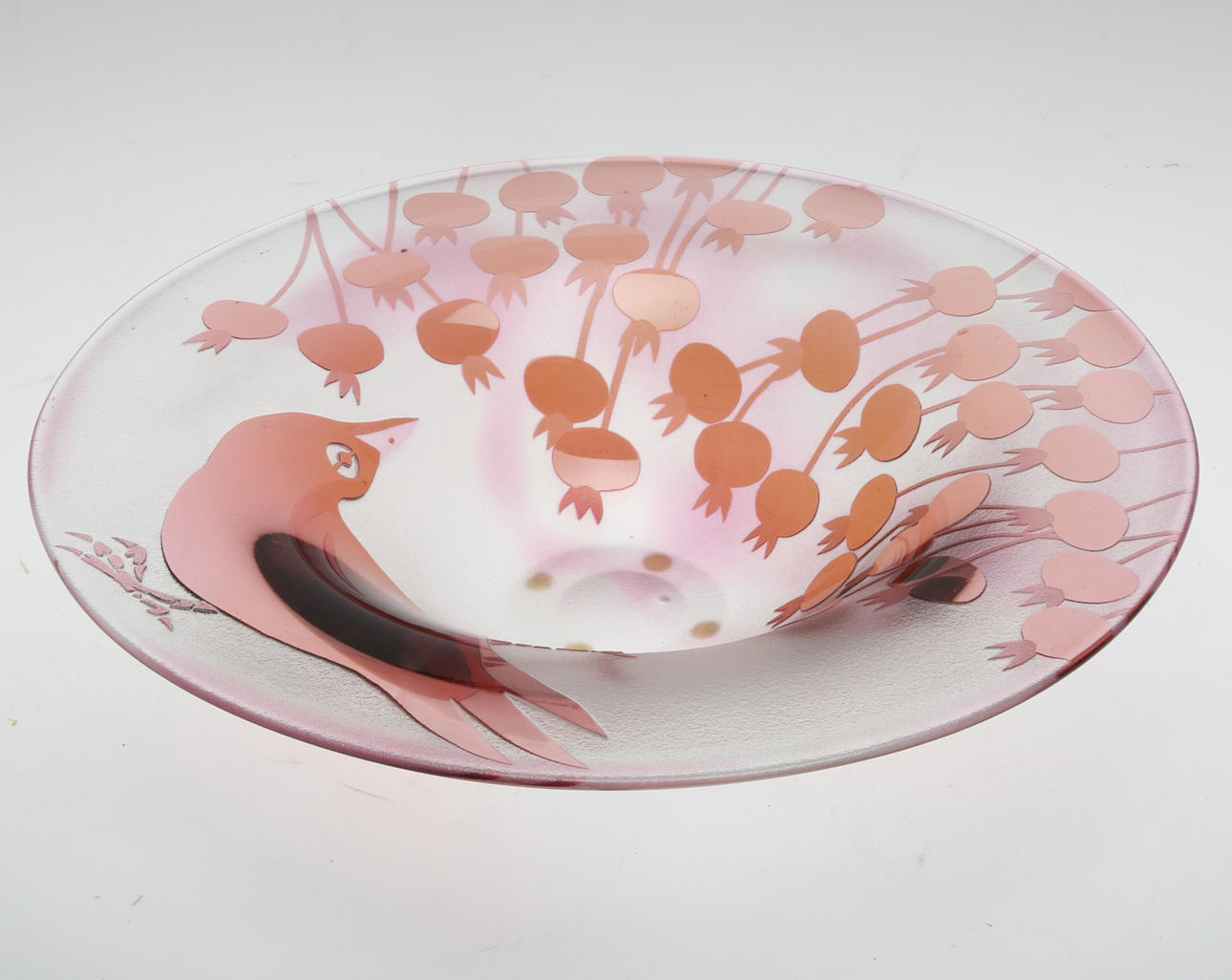 SKÅL, glas, överfång, unik, Paul Hoff, Kosta, signerad.