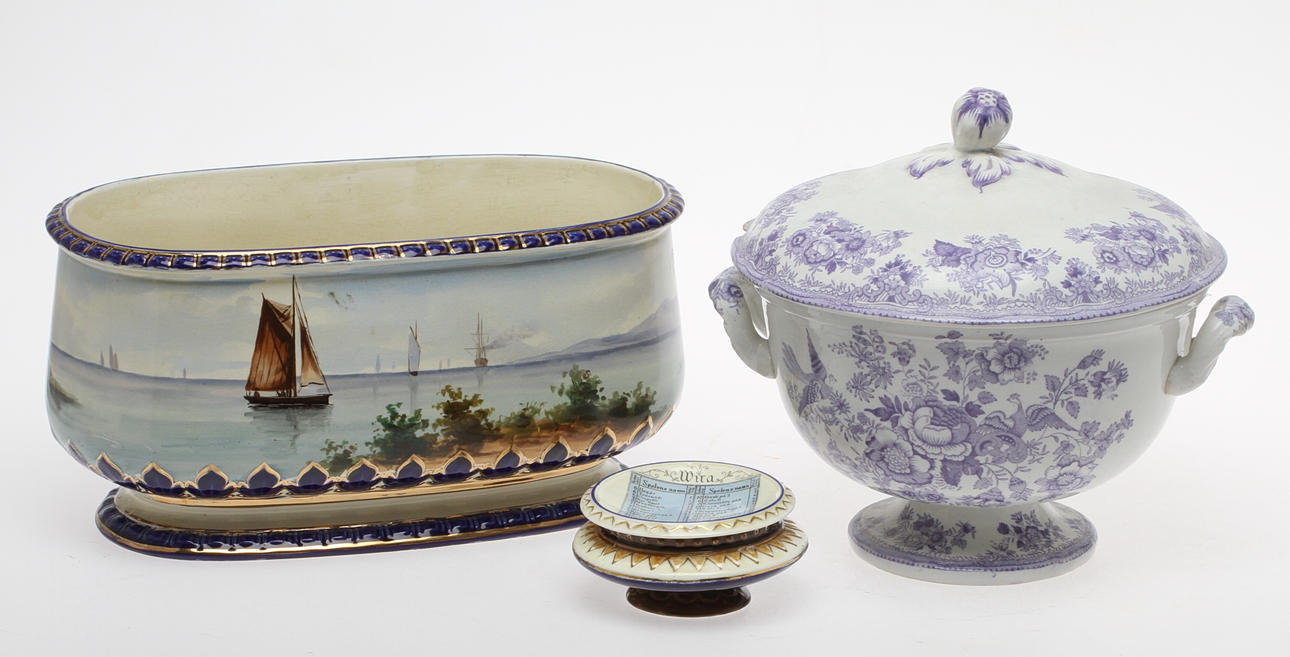 PARTI POSRLIN, 3 delar, 1800/1900-tal.