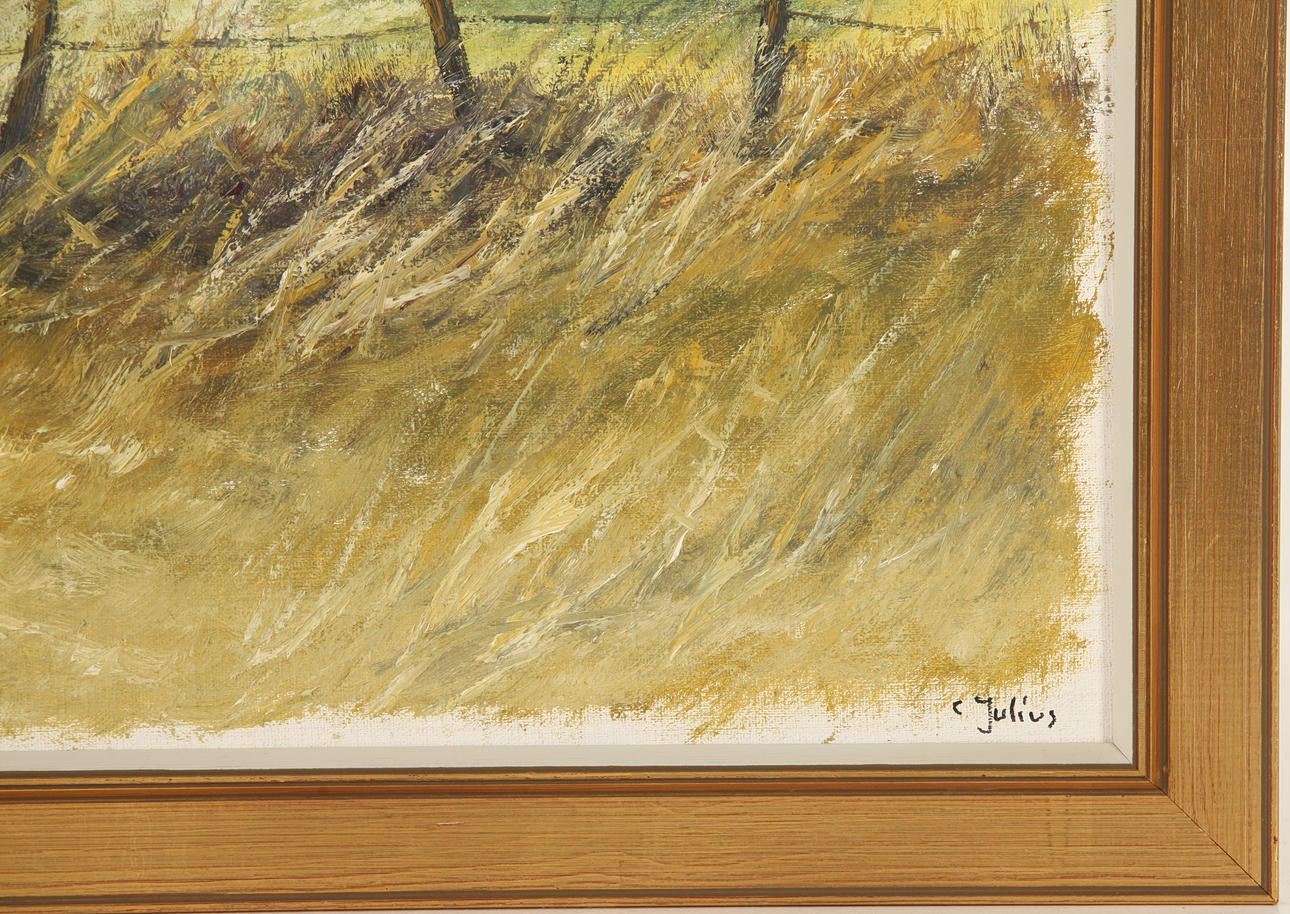 CARL JULIUS. 1927-2017. Olja på duk, signerad. Konst - Måleri - Auctionet
