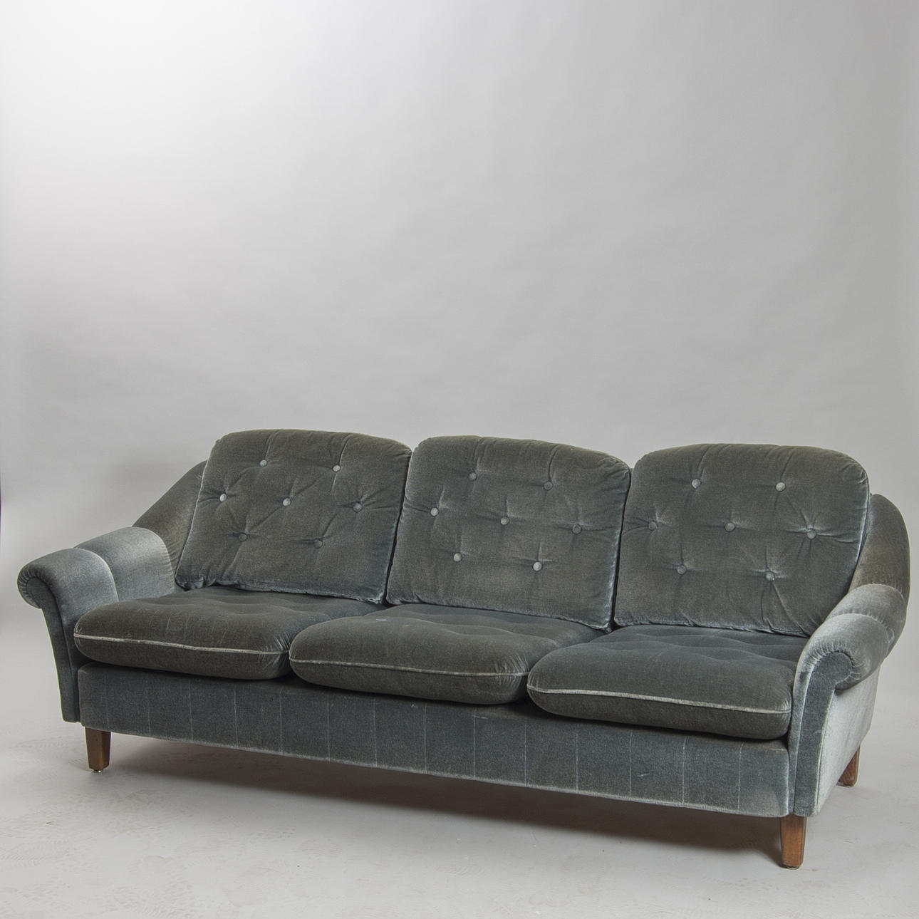 SOFFA, plysch, Stjernmöbler Herrljunga.