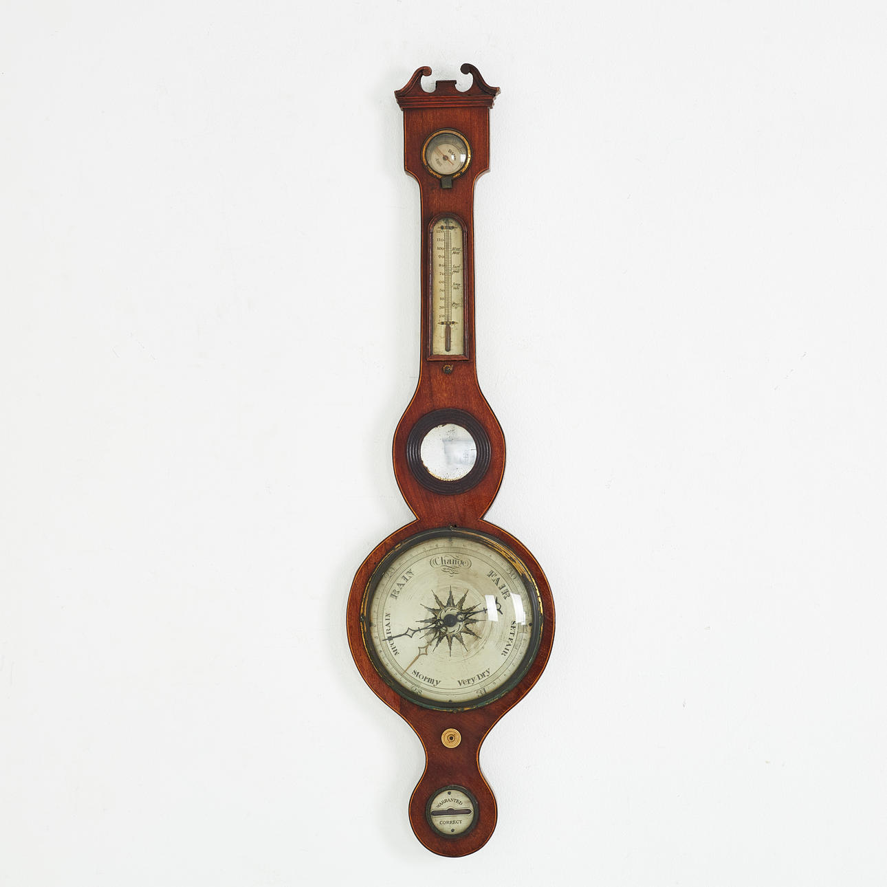 A barometer, England, circa first half of the 19th century ...
