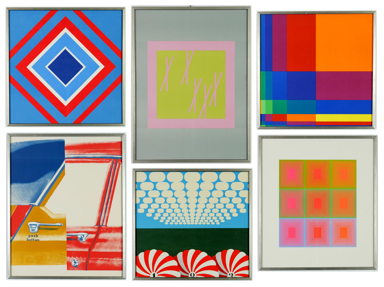JIM ROSENQUIST. JOSE ALBERS M FL. Konst - Måleri - Auctionet