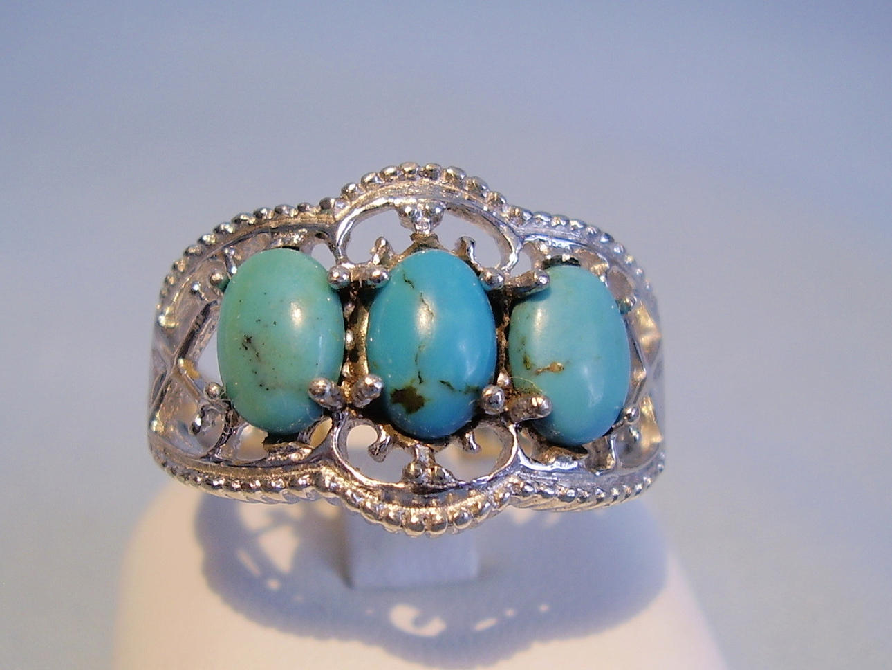 TURKOSRING SILVER 925 NATURLIG-TURKOS.