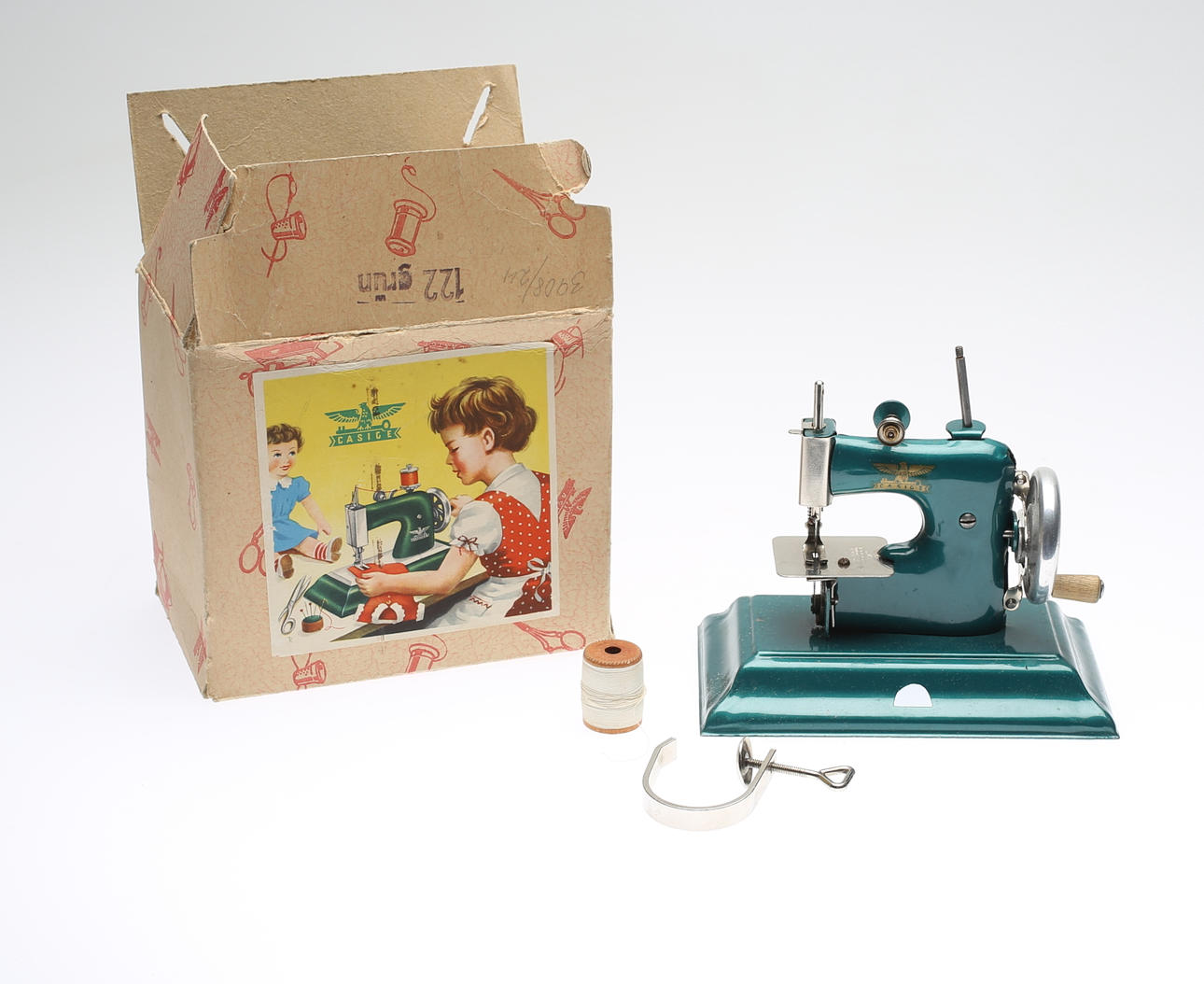 SYMASKIN för barn, metall, Casige, 1950-tal.