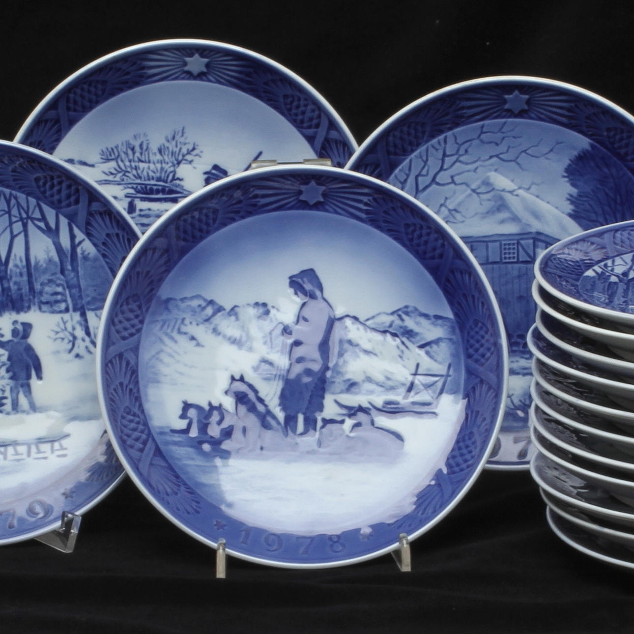 JULTALLRIKAR, 15 st, Royal Copenhagen, Danmark.