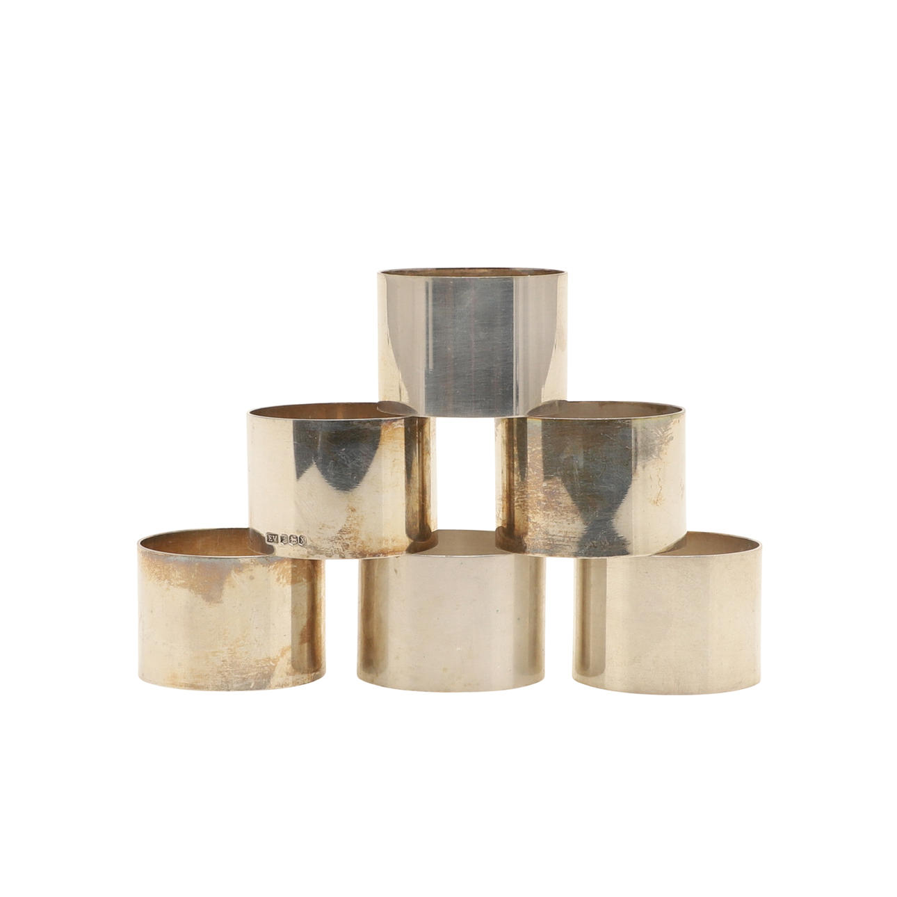 SET OF SILVER NAPKIN RINGS. Silver & Metals - Silver - Auctionet