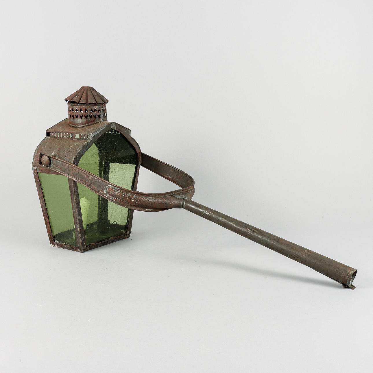 A 19th century metal servant's lantern.