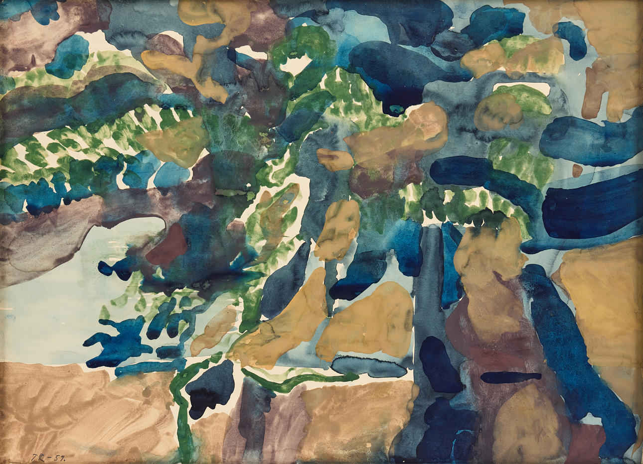 TORSTEN RENQVIST. “Blue and green landscape”.