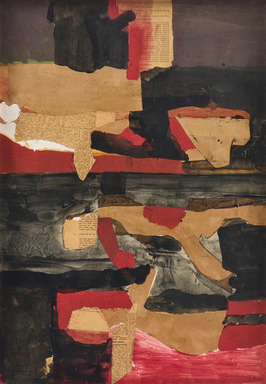 TORSTEN RENQVIST. “Red collage”.