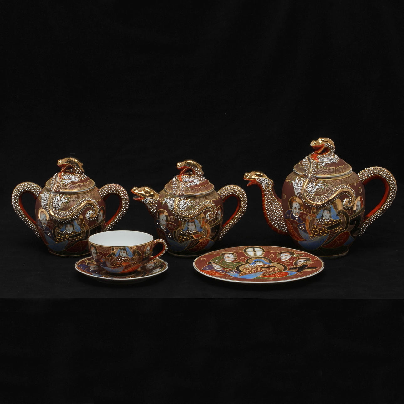 TESERVIS, 14 delar, porslin, Japan.