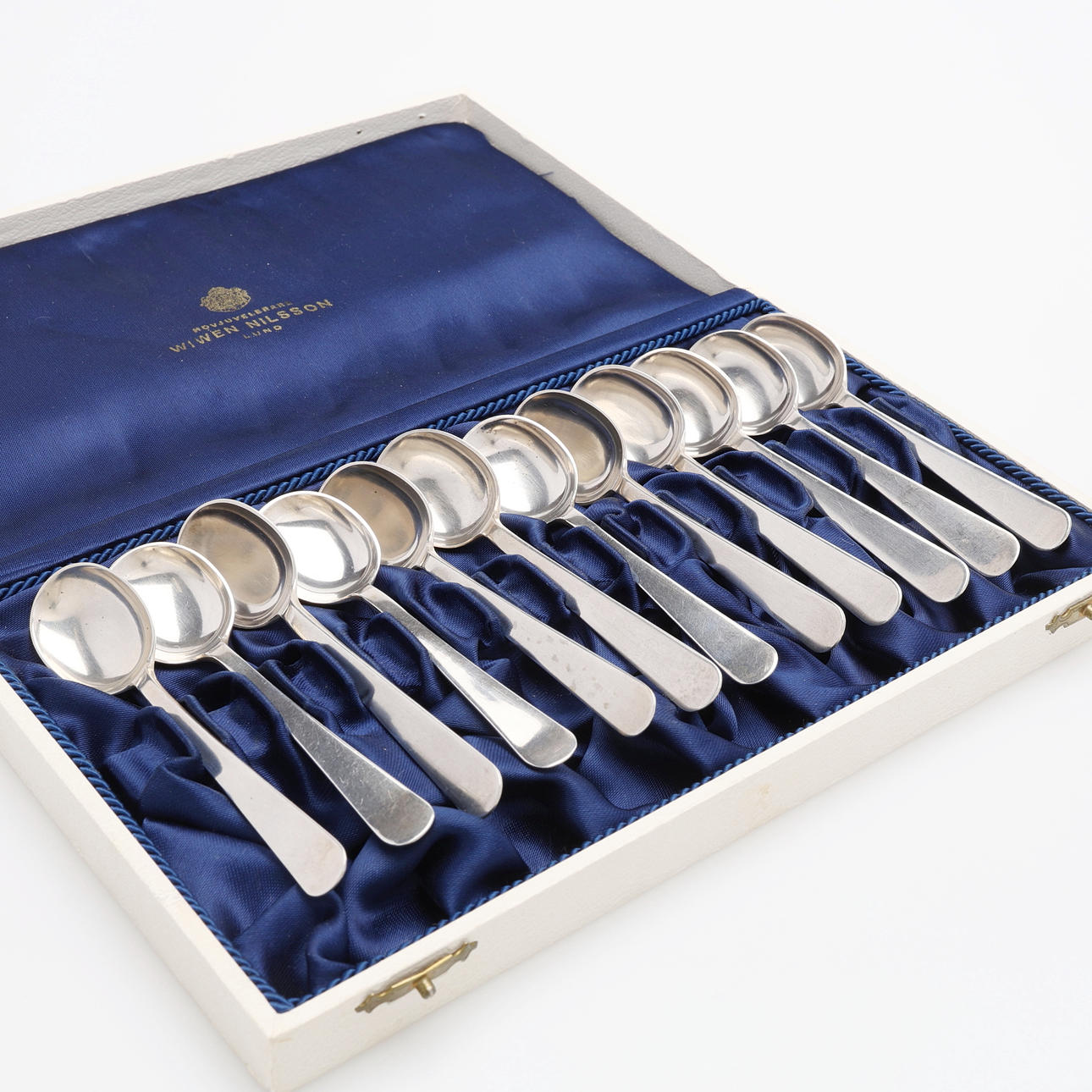 WIWEN NILSSON. COFFEE SPOONS, TWELVE PIECES, SILVER.