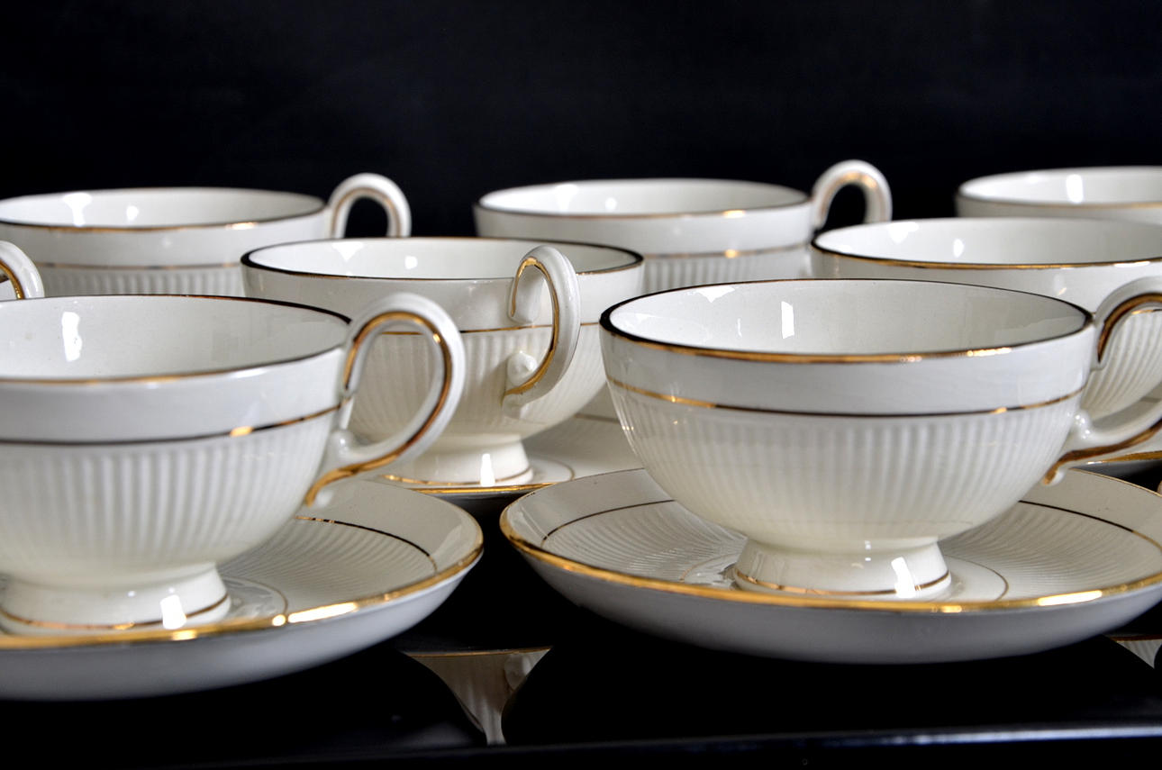 SERVISDELAR, 32 delar, Teneriffa Arthur Percy, Upsala-Ekeby Gefle.