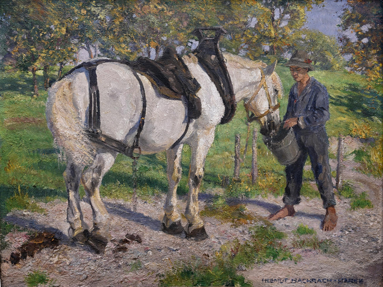 BACHRACH-BARÉE, HELMUT (1898 MÜNCHEN - 1964 EBENDA). ”Varm dag”.