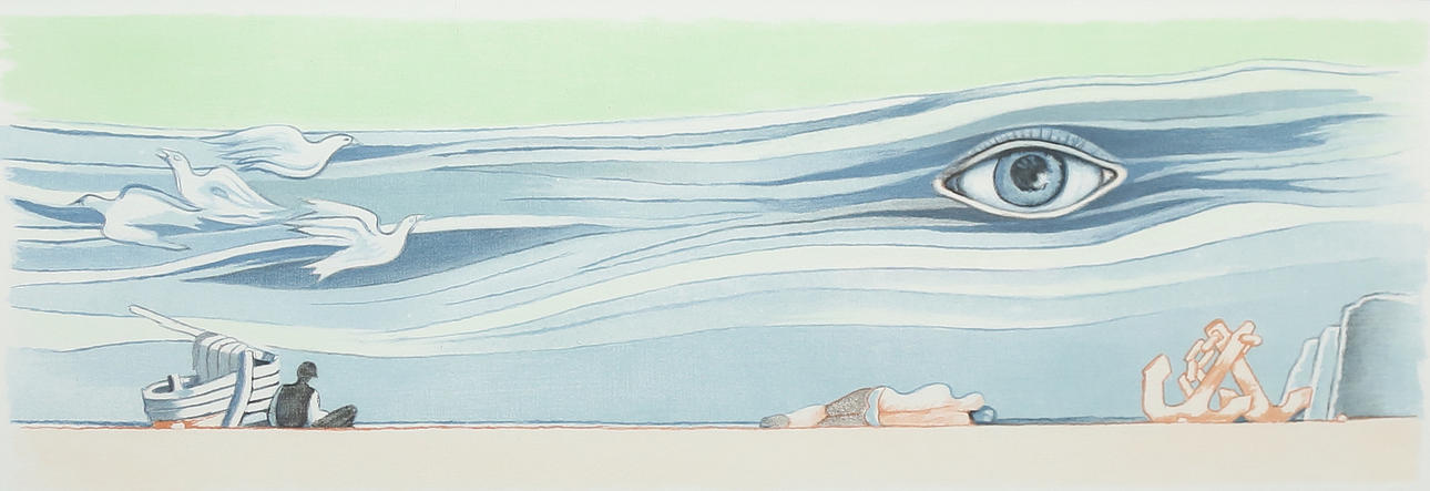 AXEL OLSON. lithograph, signed EA and numbered 42/50.