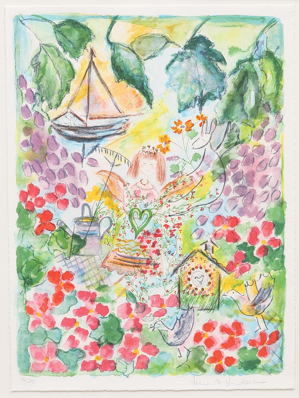 LENA LINDERHOLM. Lithograph, signed and numbered 152/375.