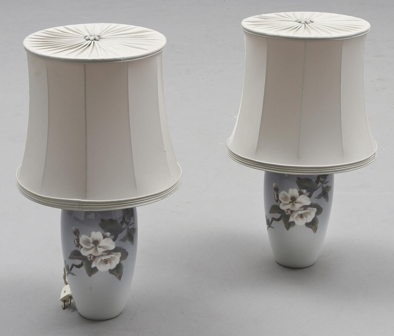 BORDLAMPOR, (vaser), ett par, porslin, Royal Copenhagen.