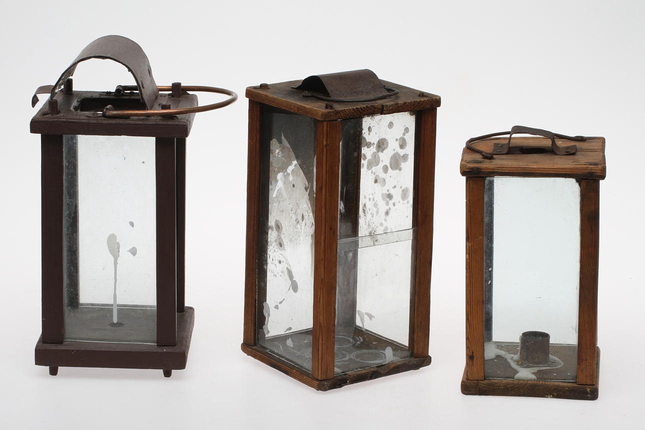 STALLLEUCHTE, 3 Stück, Folklore.