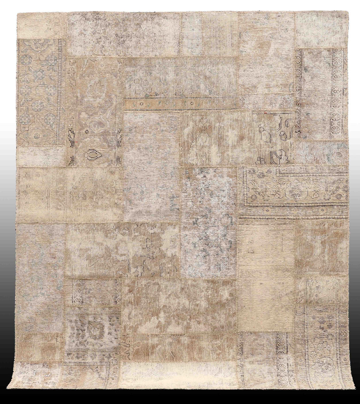 MATTA, ljus Carpet Patchwork, Vintage, 250 x 203 cm.