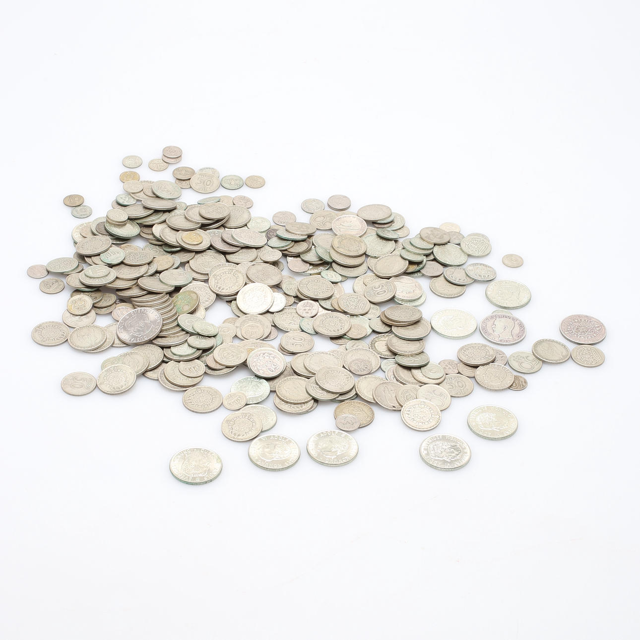 PARTI SIVERMYNT, svenska, Totalvikt ca 1,666 gram.