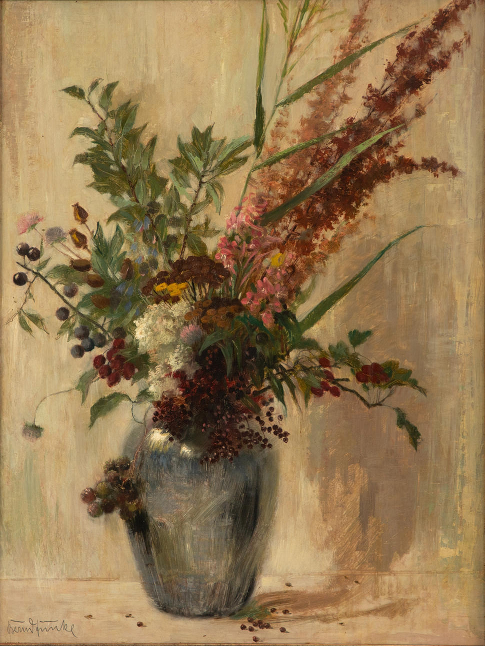 BERND FUNKE (1902-1988). wildflower rhinestones. Art - Paintings ...
