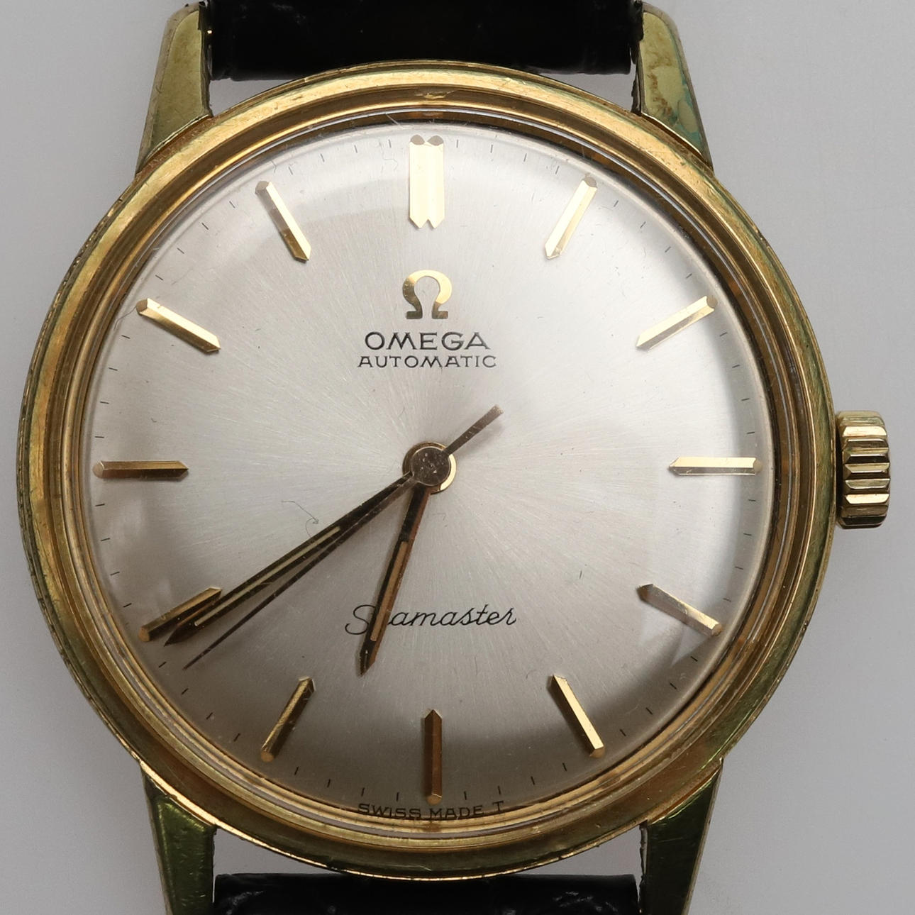 OMEGA SEAMASTER, a gold plated wristwatch, automatic, 1965.