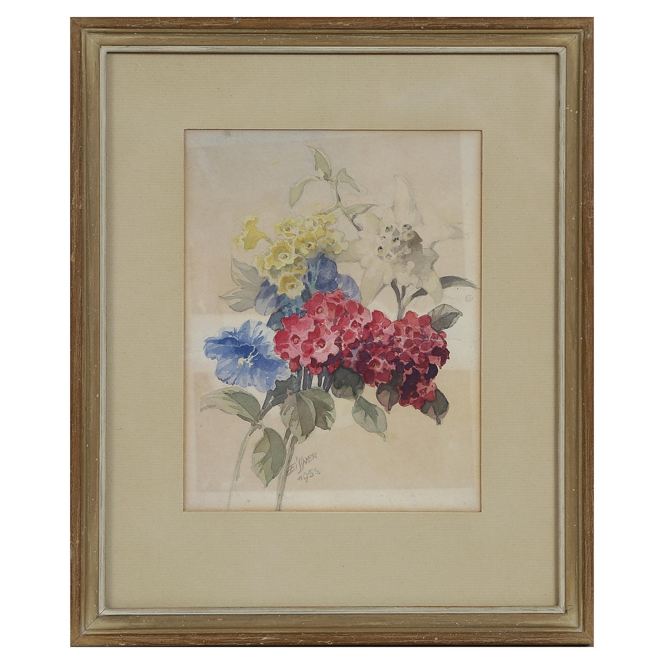 GUSTAV EISSNER, WATERCOLOR, SIGNED, DATED 1953.
