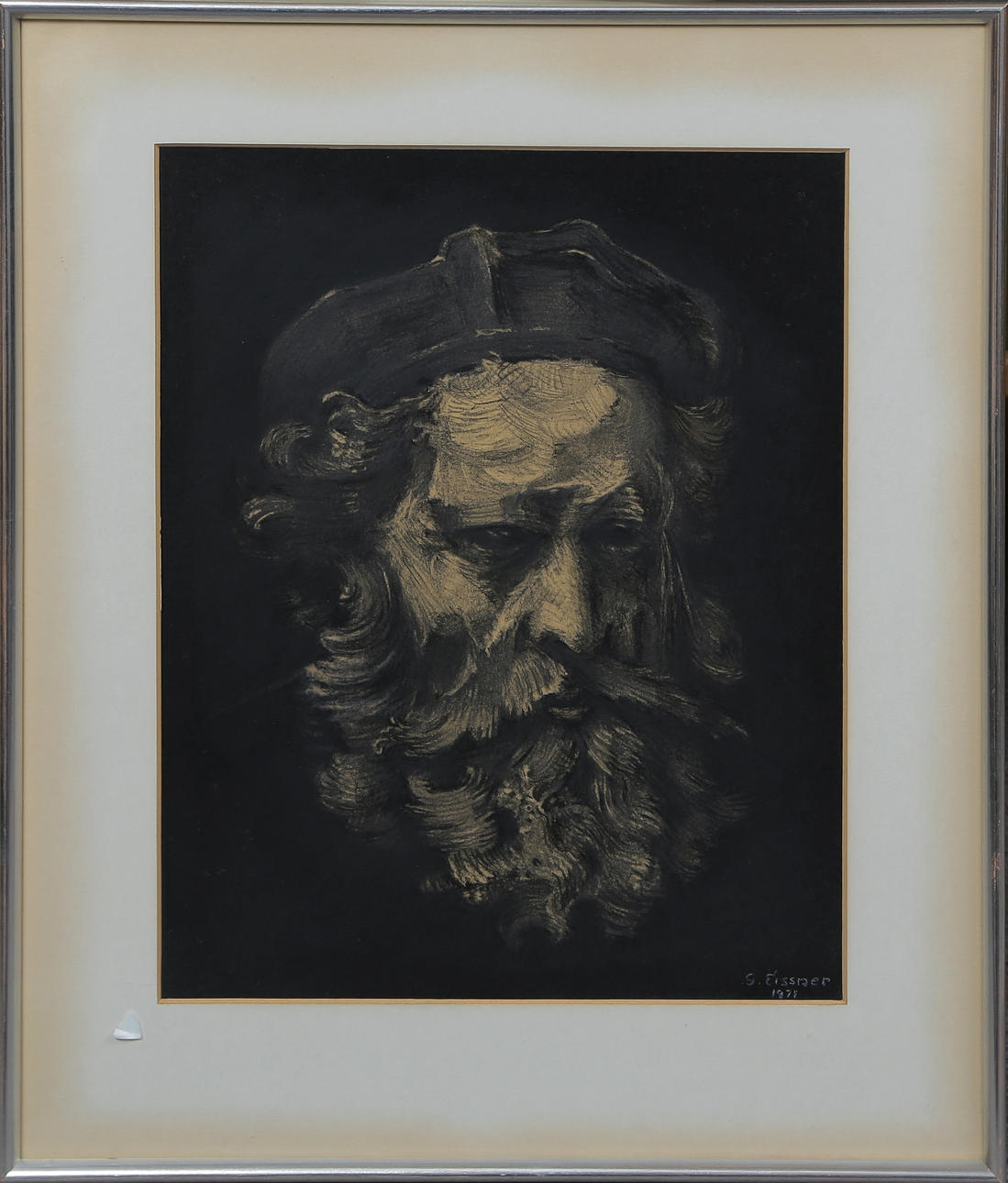 GUSTAV EISSNER, DRAWING, SIGNED, DATED.