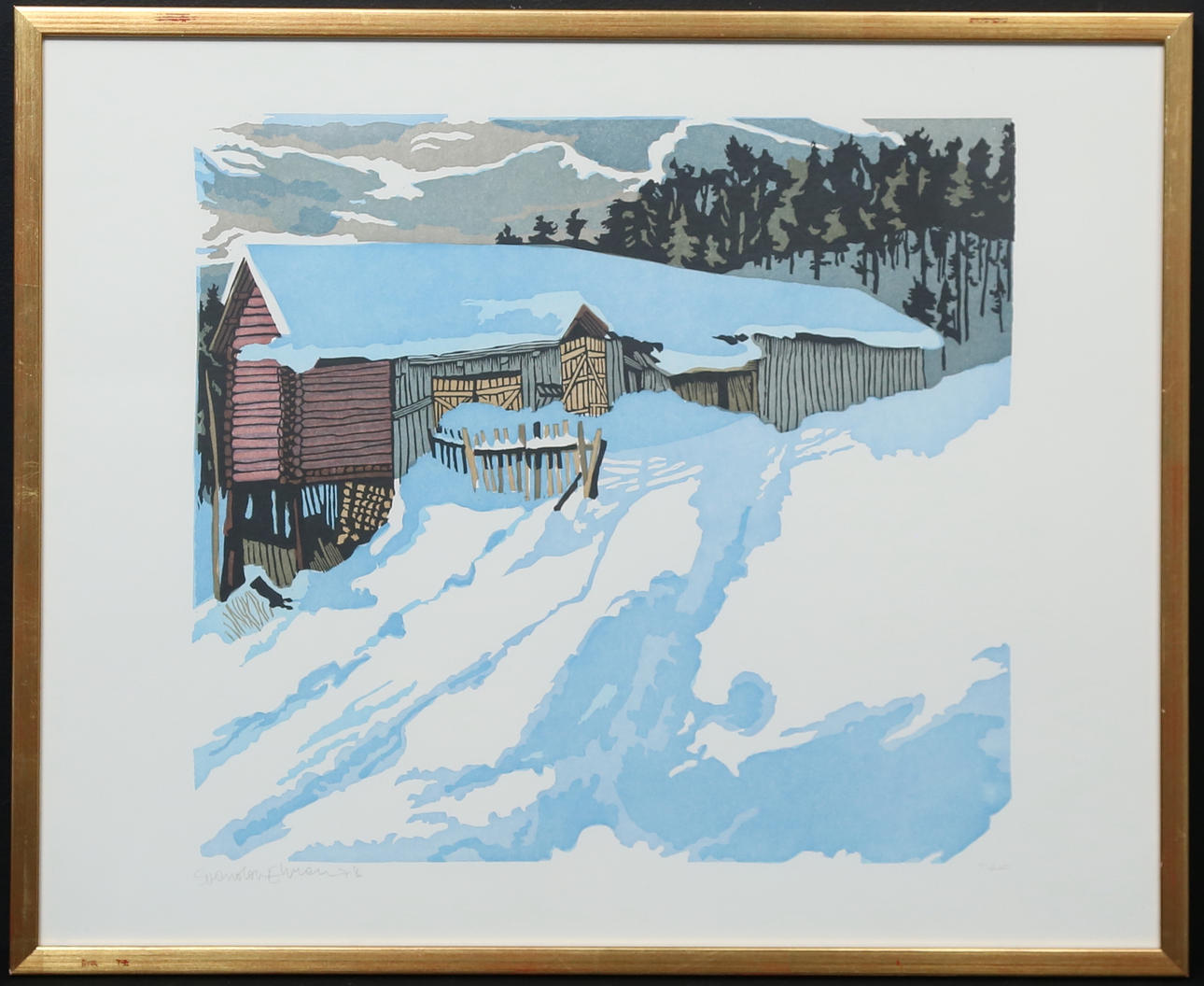 SVENOLOV EHRÉN. lithograph, signed and numbered.