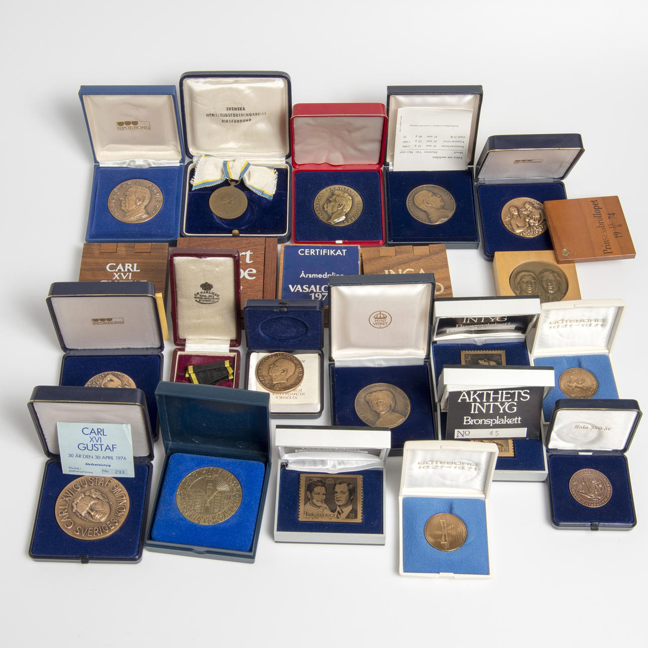 MYNT OCH MEDALJER, mestadels Sverige.