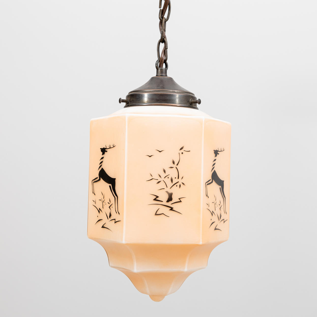 An art deco hall lamp, 1930s.