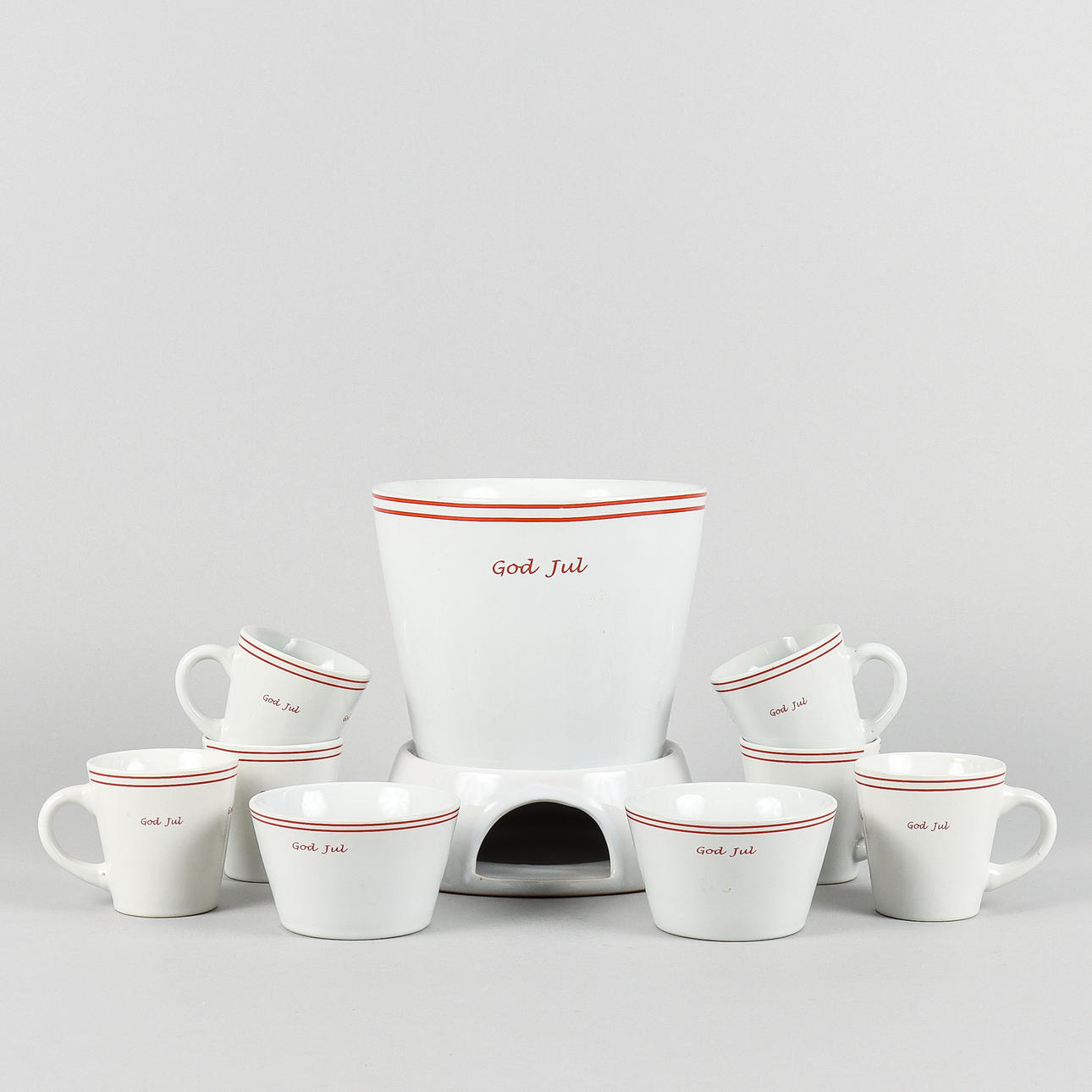 GLÖGGSERVIS 9 pieces.