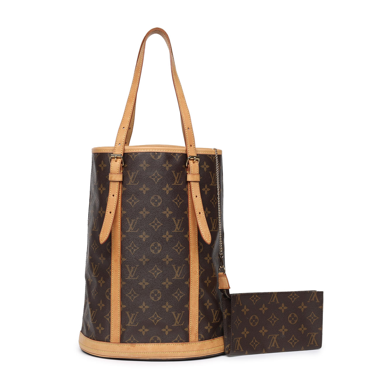 LOUIS VUITTON. Monogram Canvas 'Bucket GM' Bag. Frankrig.