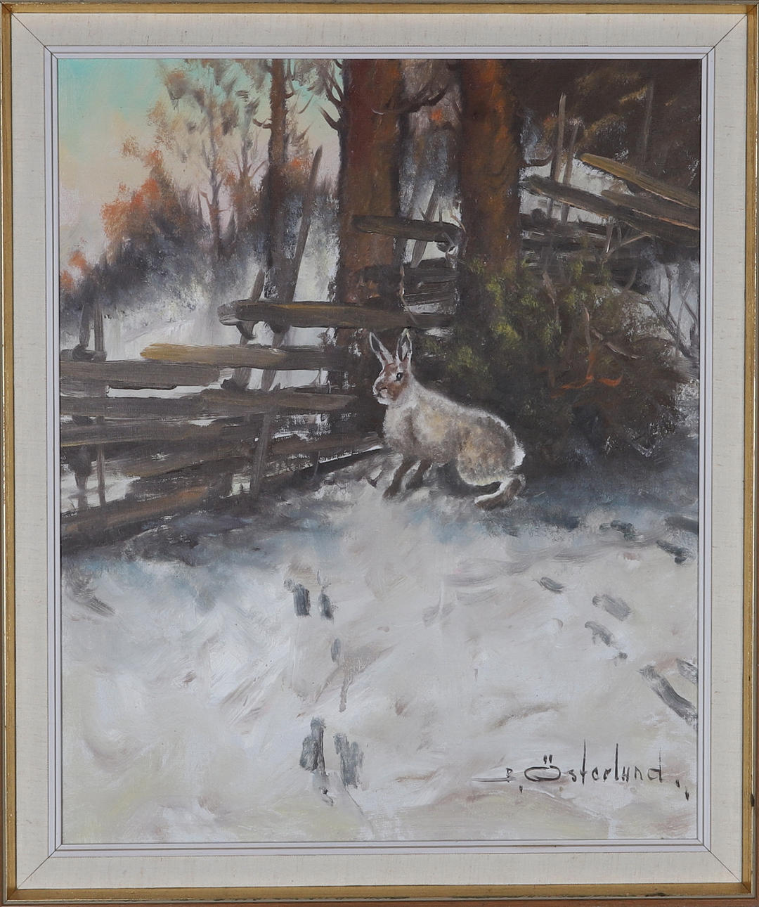 BERT ÖSTERLUND. oil on canvas, signed.