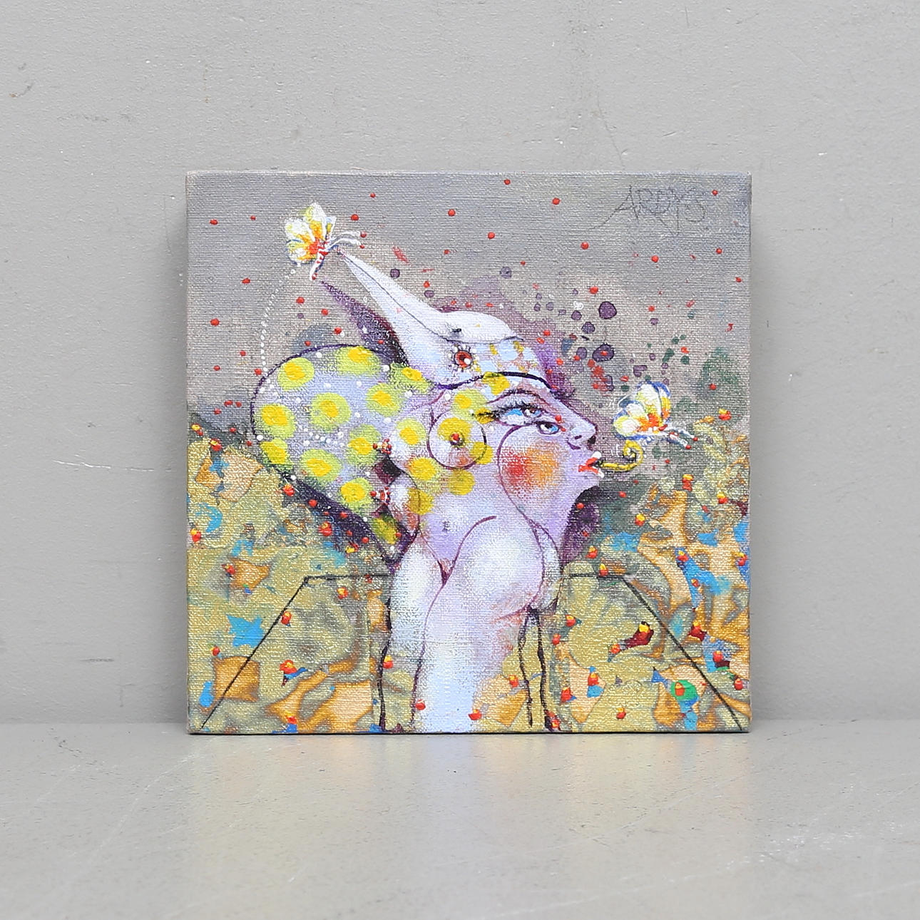 ARDY STRUWER. "Mirage". Olja på duk, signerad.