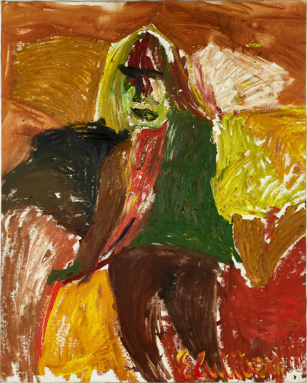 ERLAND CULLBERG (1931–2012). “False attitude”, signed E Cullberg, oil ...