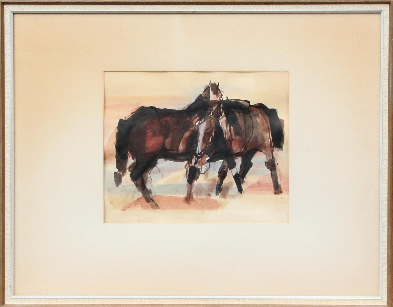 EBBE EBERHARDSON. AKVARELL, på papper, signerad.