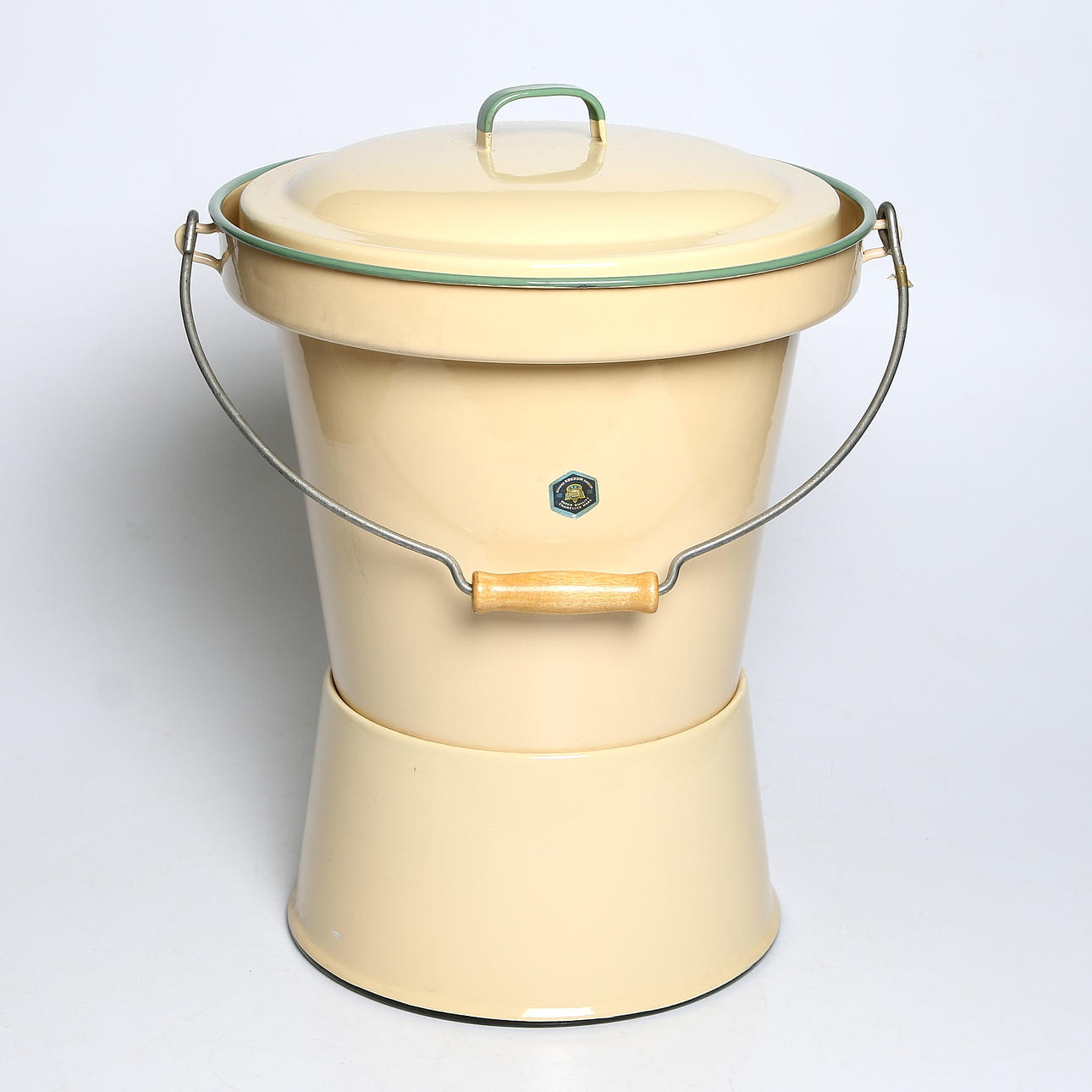 POTTA / TOALETT, emalj, Kockums, 1900-talets första hälft.