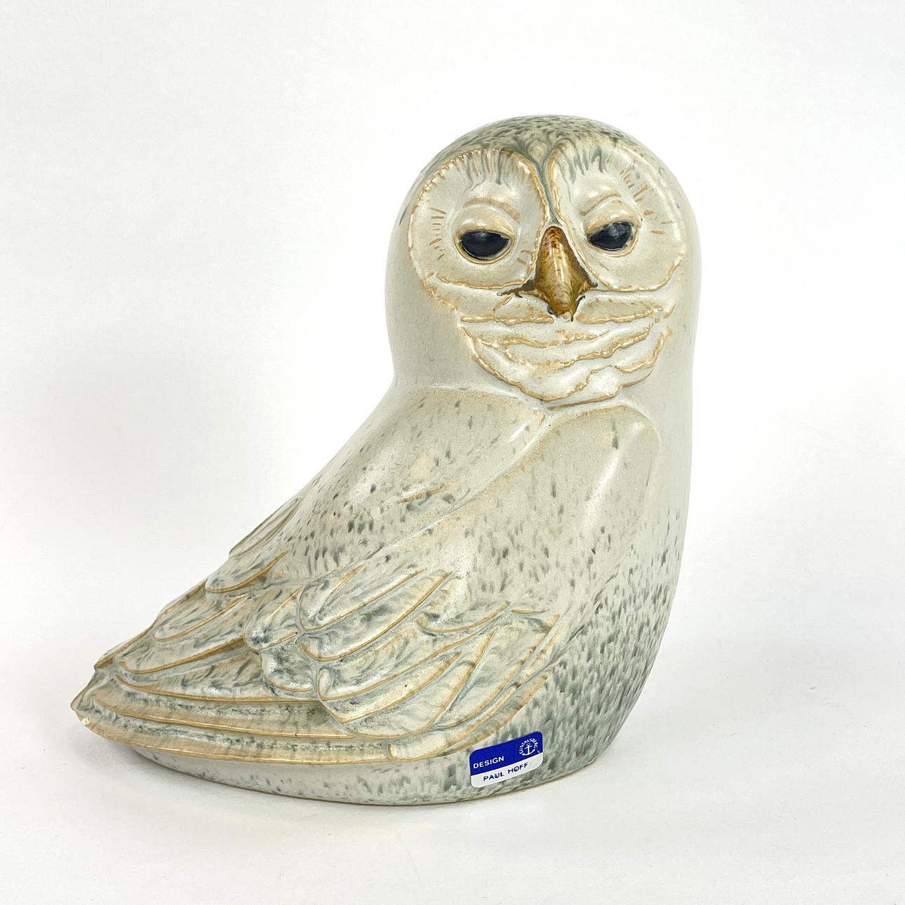 PAUL HOFF. A stoneware mountain owl, Gustavsberg, studio hand, signed.