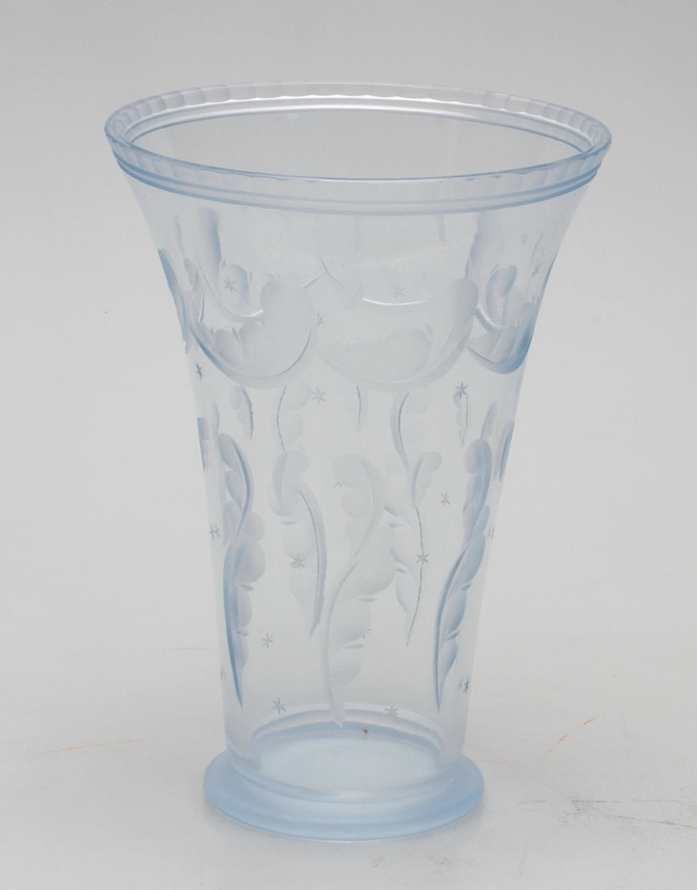 VAS, glas, Simon Gate, Orrefors, 1920/30-tal, otydligt signerad.